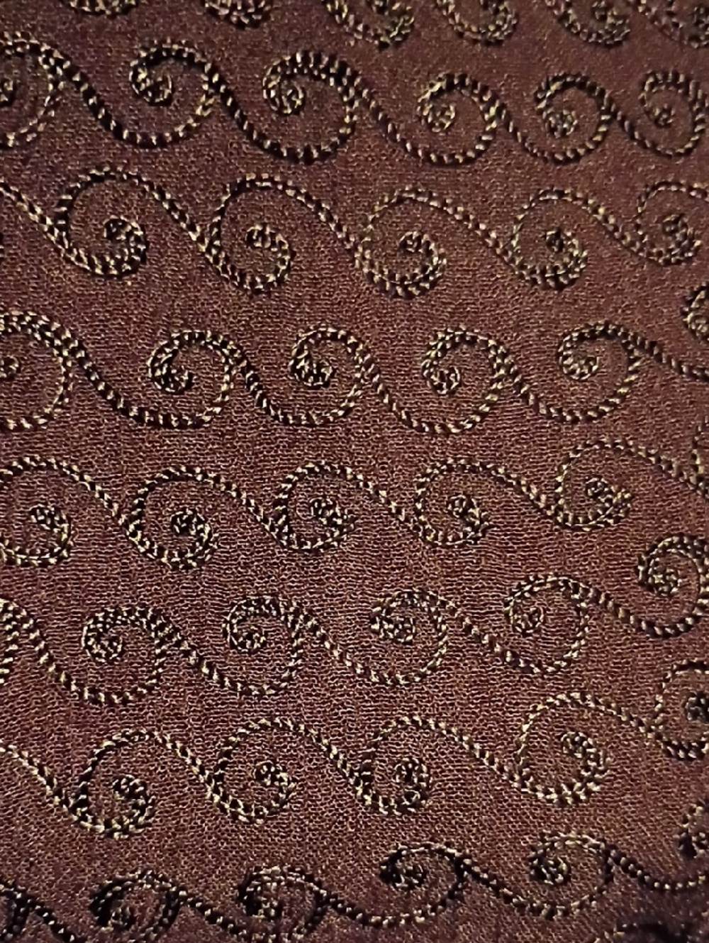 FINAL PRICE Holy Clothing Chocolate Embroidered Round Neck Dress - Picture 12 of 15